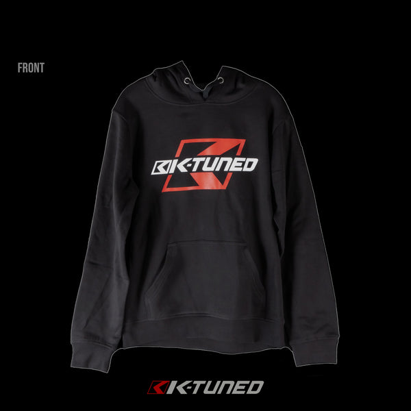 New* K-Tuned Hoodie - White and Red Logo on Black