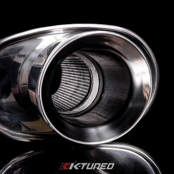 Universal Muffler - Polished / Short (Offset Inlet / Center Outlet)