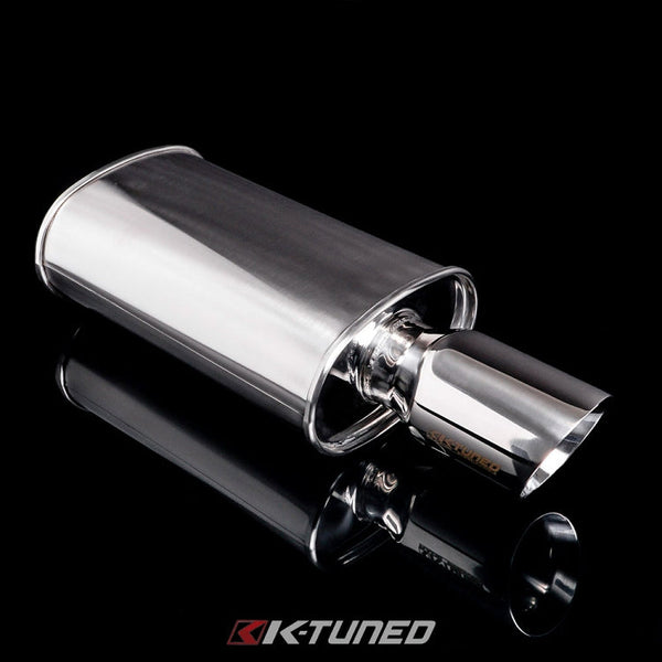 Universal Muffler - Polished / Long (Center Inlet / Outlet)